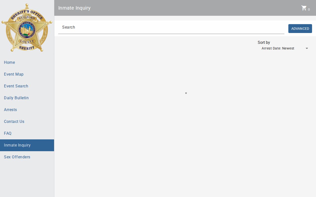 Guilford County current custody portal used during a 72-hour release review